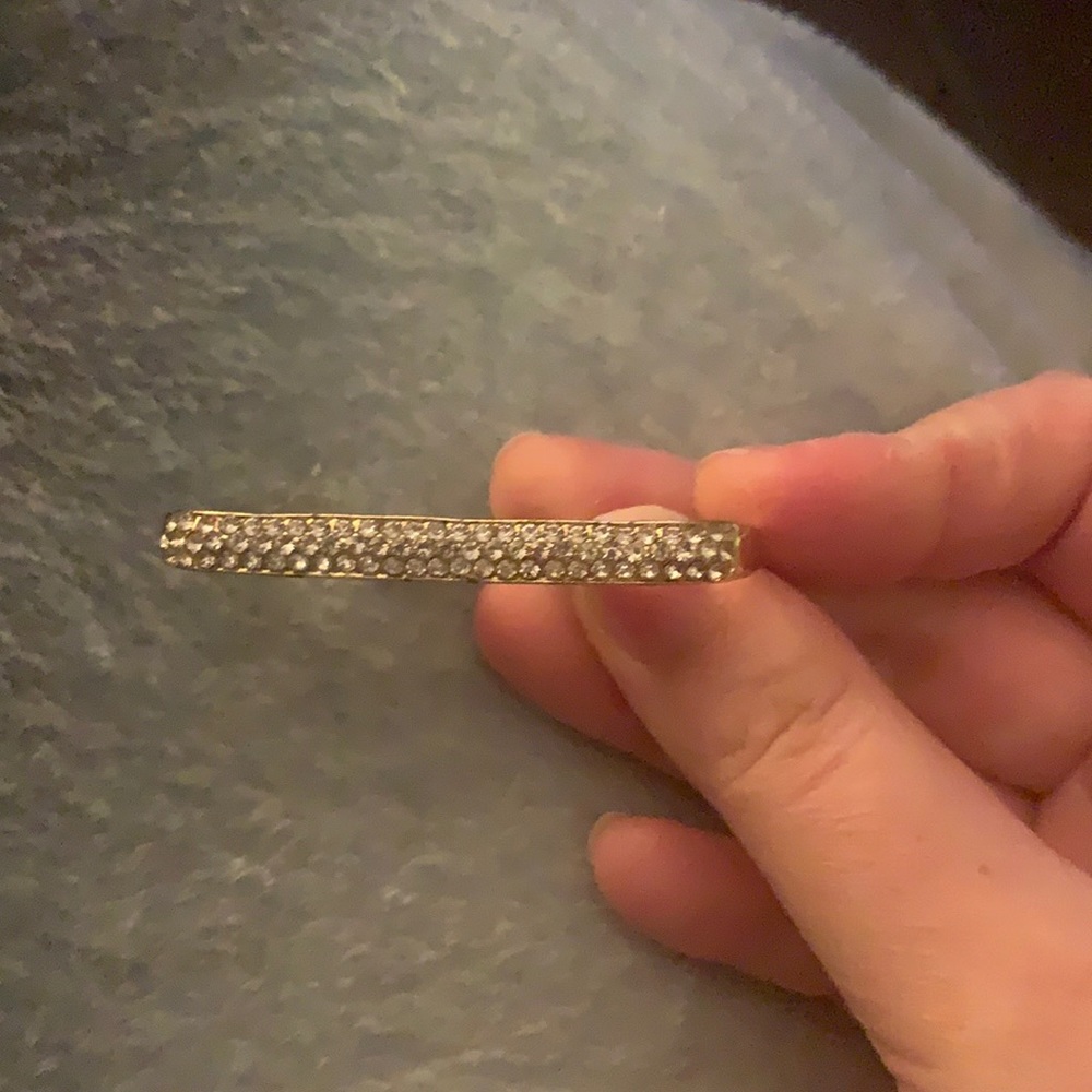 Sparkle Gold Three Finger Ring